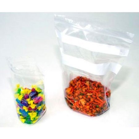 LK PACKAGING Reclosable Pouches W/ Write On Strips, 10"W x 12"L x 5"D, 1.75 Mil, Clear, 250/Pack F21012GPH